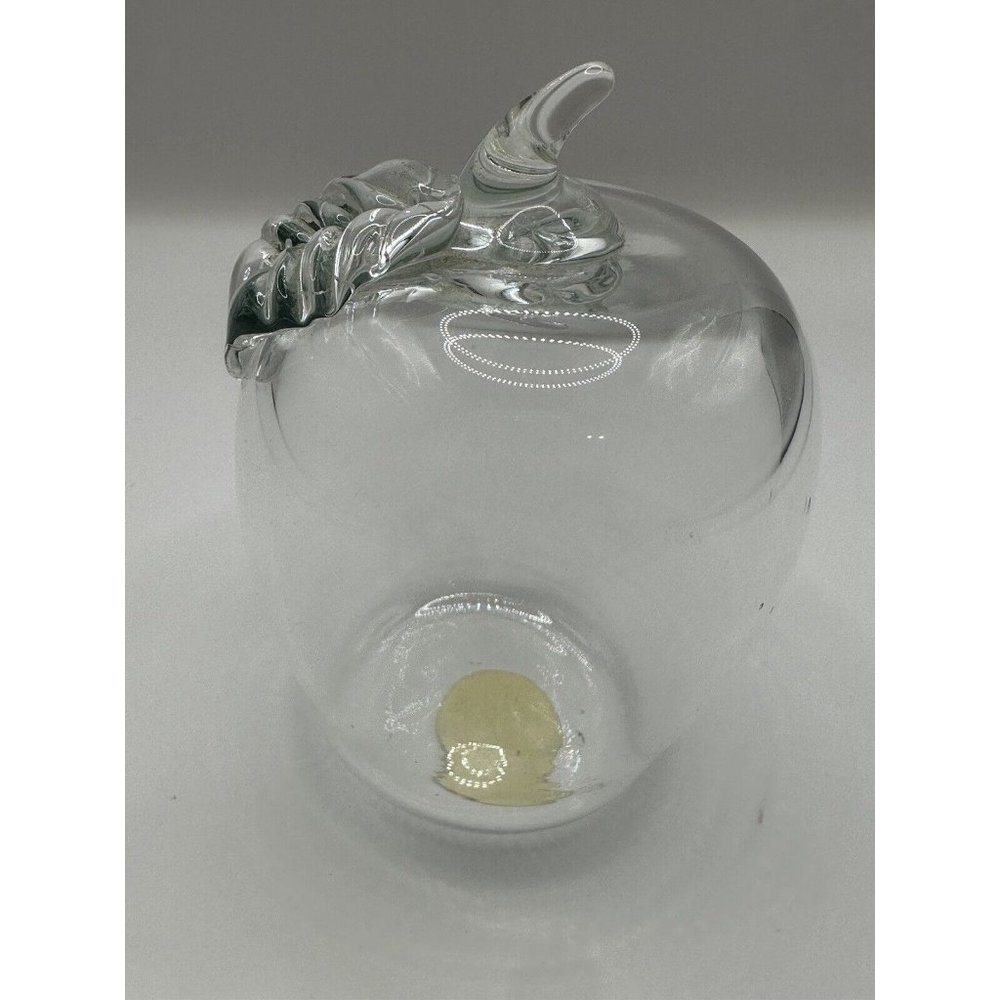 Princess House Crystal Collectible Vintage Apple Paperweight Clear